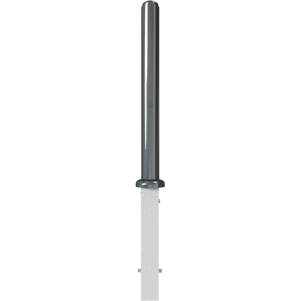 Ornamental bollard | Series 480B | � 82 mm | removable, self-engaging lockincluding ground rosette, with hot-dip galvanized groundsocket part-no. 470.10, approx. 500 mm below ground | with Euro profile cylinder lock and three keys | with 1 eyelet